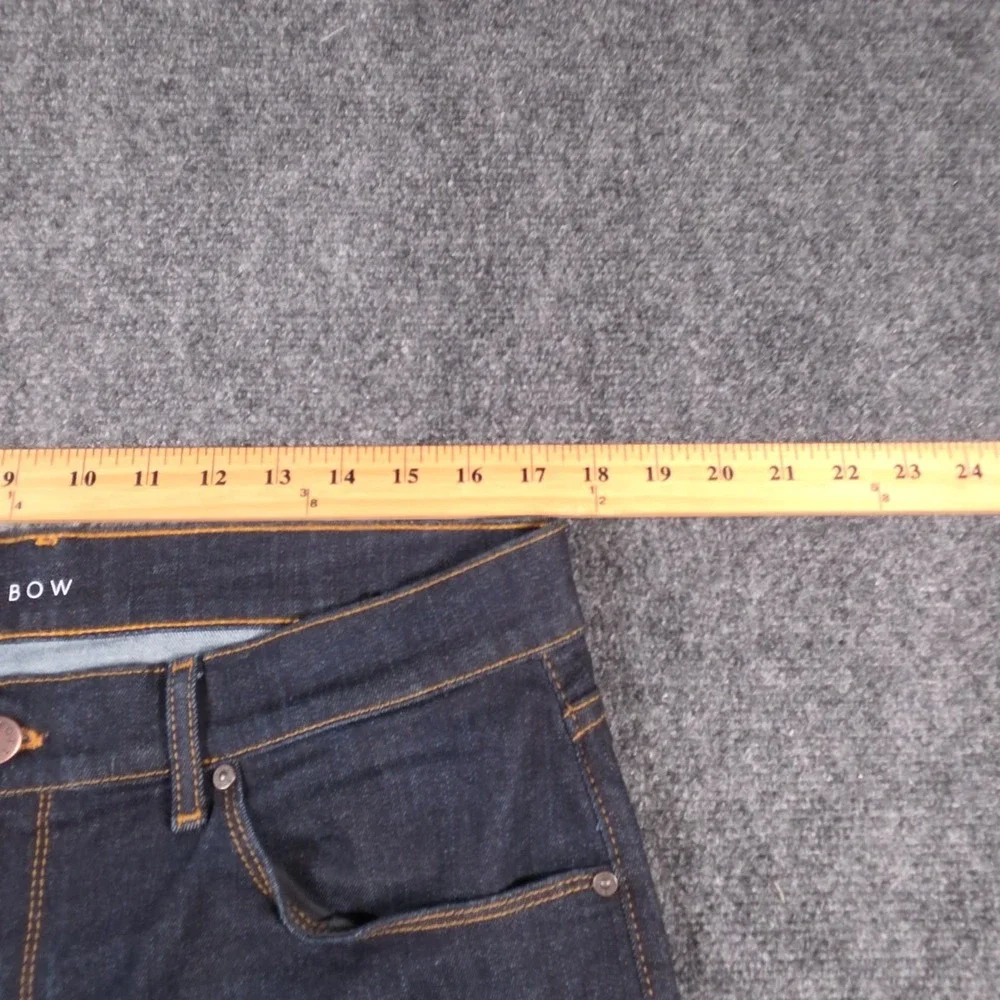 Mott & Bow Crosby Slim Jeans Mens 36x32 Dark Indigo Blue Straight Leg Denim